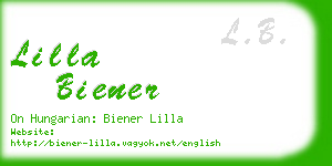 lilla biener business card